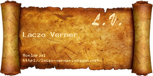 Laczo Verner névjegykártya